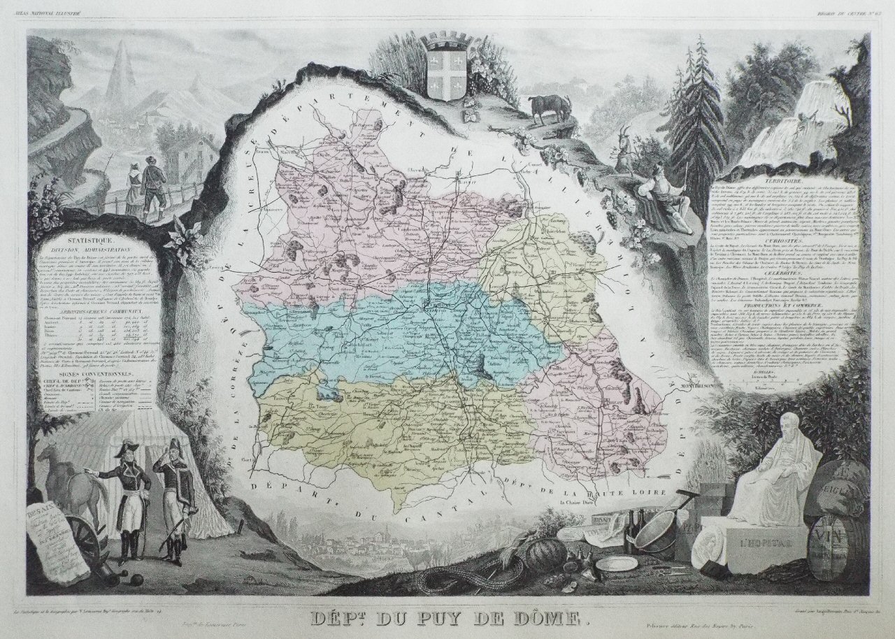 Map of Puy de Dome